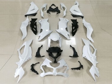 2019-2023 Gloss White Kawasaki ZX6R Motorcycle Fairings